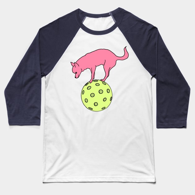 Lil Dinker (Chihuahua Pickleball) Baseball T-Shirt by Sparkleweather
